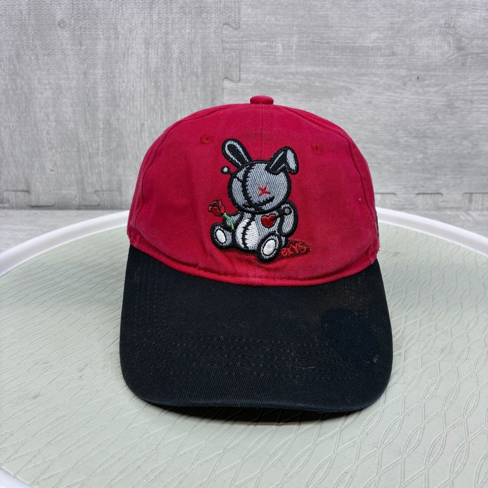 BKYS Hat Mens Red Black Cotton Lucky Charm Voodoo Bunny Graphic‎ Baseball Cap